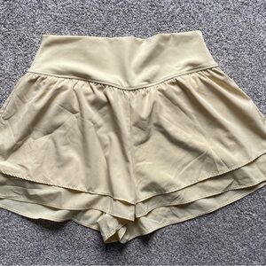 Yogalicious Butter Yellow Shorts